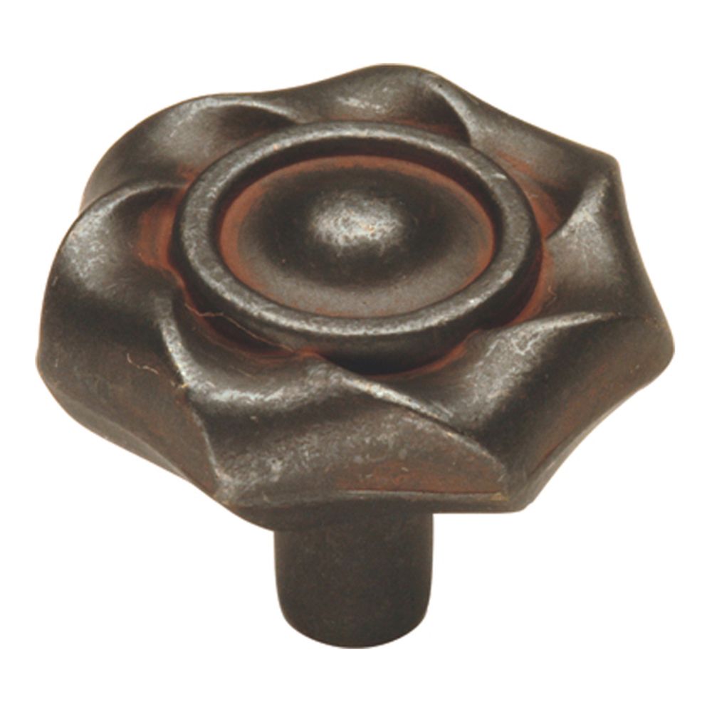 Hickory Hardware PA1312-RI Charleston Blacksmith Collection Knob 1-1/4 Inch Diameter Rustic Iron Finish