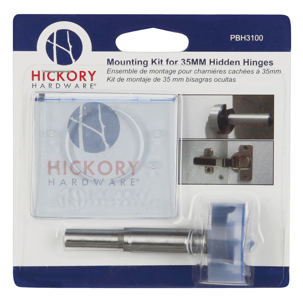 Hickory Hardware PBH3100 Mounting Templates Hinge Template in Clear Blue