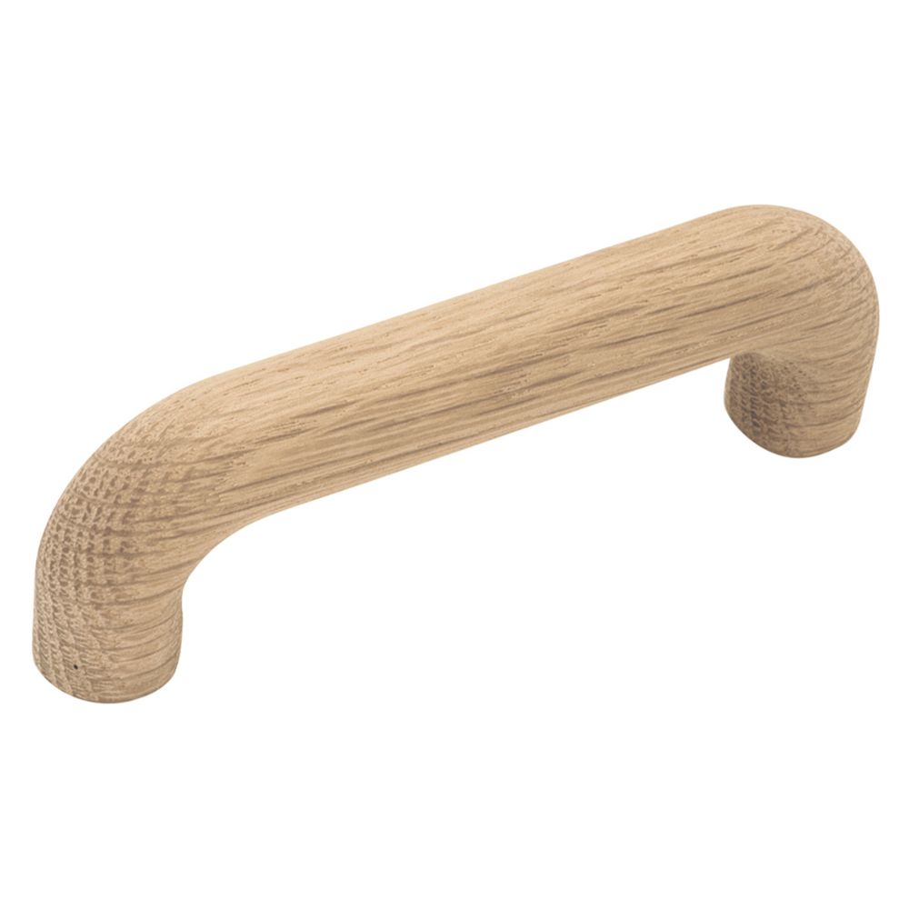 Hickory Hardware P674-UW Natural Woodcraft Collection Pull 3-1/2 Inch Center to Center Unfinished Wood Finish