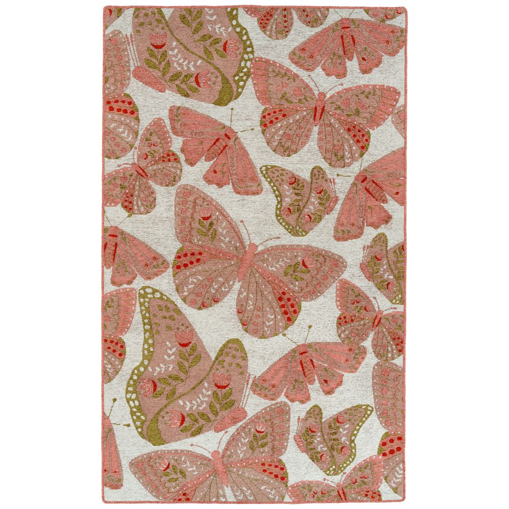 Hilary Farr by Kaleen Rugs HCC01-92-23 Critter Comforts Collection 2 ft. X 3 ft. Rectangle Indoor Rug in Pink