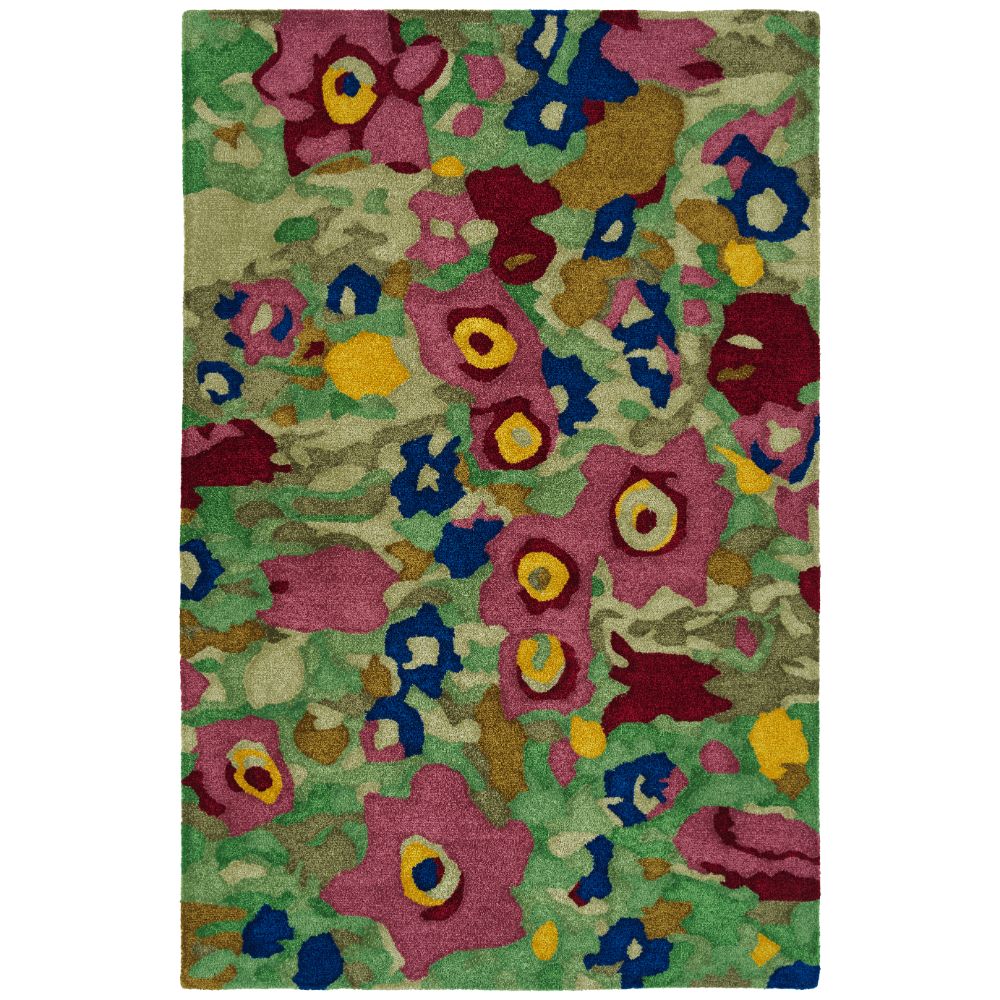 Hilary Farr by Kaleen Rugs HFL01-86-23 Flora Fantasies Collection 2 ft. X 3 ft. Rectangle Indoor/Outdoor Rug in Multi