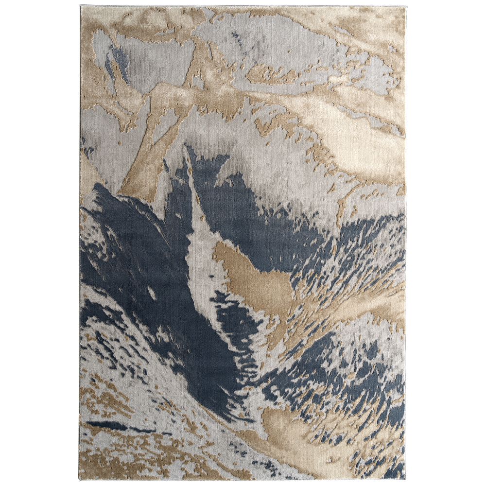 Hilary Farr by Kaleen Rugs HGA01-17-2276 Global Altitude Collection 2 ft. 2 in. X 7 ft. 6 in. Runner Indoor Rug in Blue