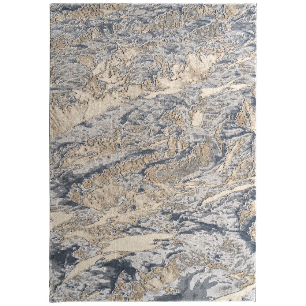 Hilary Farr by Kaleen Rugs HGA04-75-2276 Global Altitude Collection 2 ft. 2 in. X 7 ft. 6 in. Runner Indoor Rug in Grey
