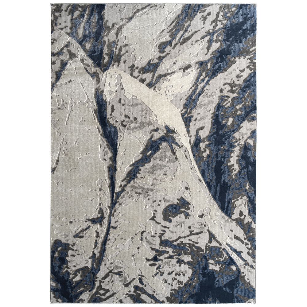 Hilary Farr by Kaleen Rugs HGA07-75-2276 Global Altitude Collection 2 ft. 2 in. X 7 ft. 6 in. Runner Indoor Rug in Grey