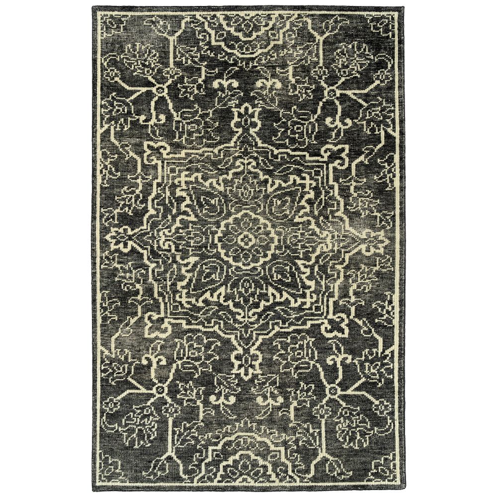 Hilary Farr by Kaleen Rugs HKE01-38-1014 Knotted Earth Collection 10 ft. X 14 ft. Rectangle Indoor Rug in Charcoal 