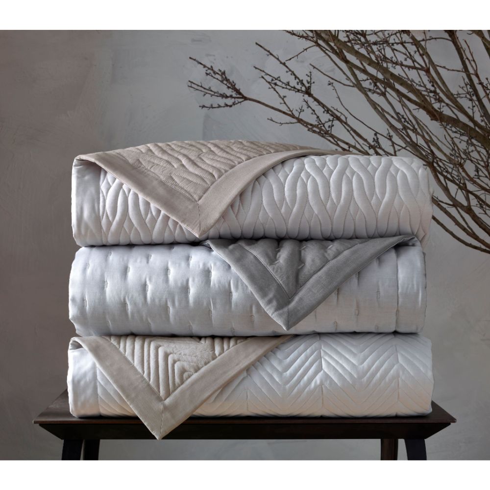 Home Treasures Linen cel-50621 Bed Celeste Quilted King/California King Coverlet Set in Fawn
