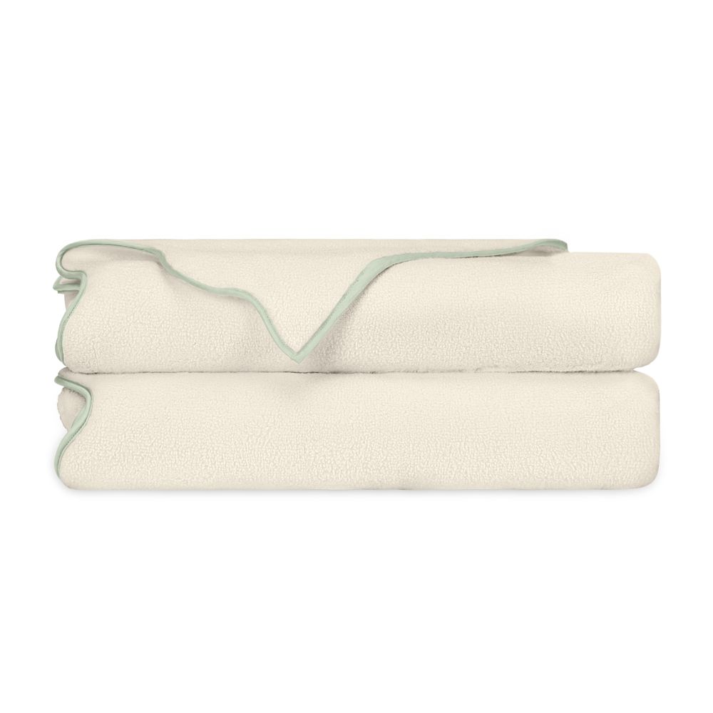 Home Treasures Linen EMANY8BATSETIVEU Antalya Bath Towel (set Of 2) - Ivory / Eucalipto