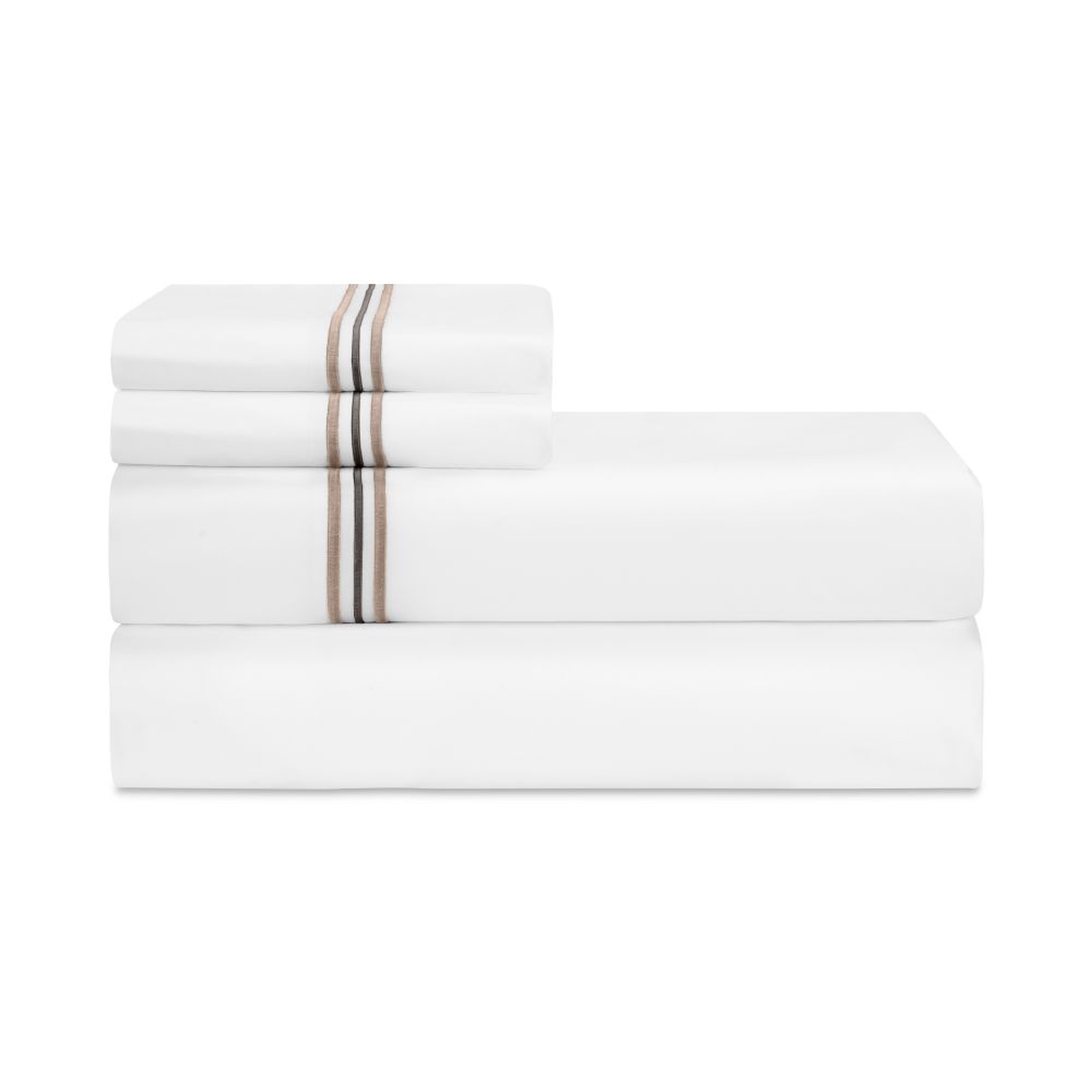 Home Treasures Linen EMDLNPRL1SCASCARI Delancey Std Pillowcases - Candlelight / Ricco