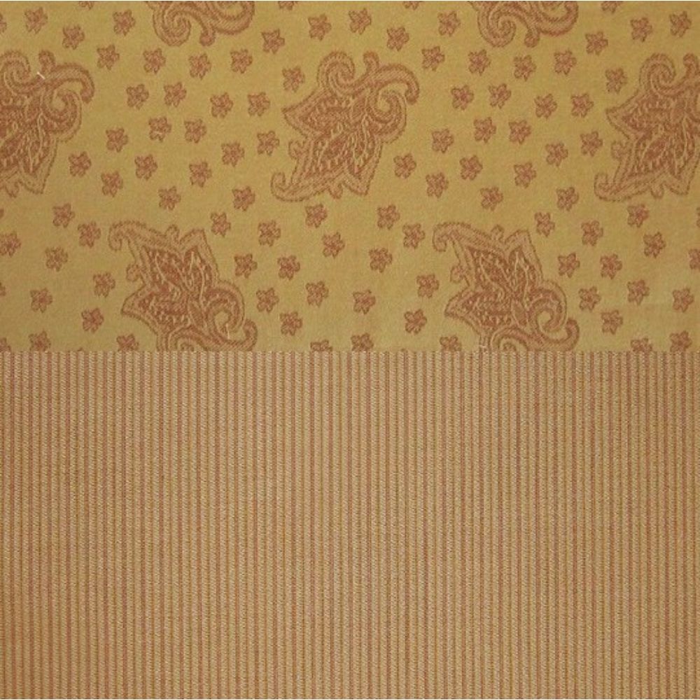 Home Treasures Linen EMKAS2SCASSPBG Kashan Std Pillowcases - Stripe / Burgundy Gold