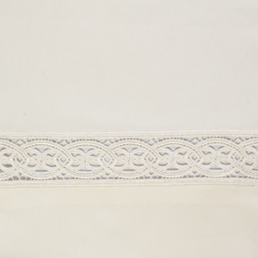 Home Treasures Linen EMGIL2SCASIV N45 Lusso Std Pillowcases - Ivory