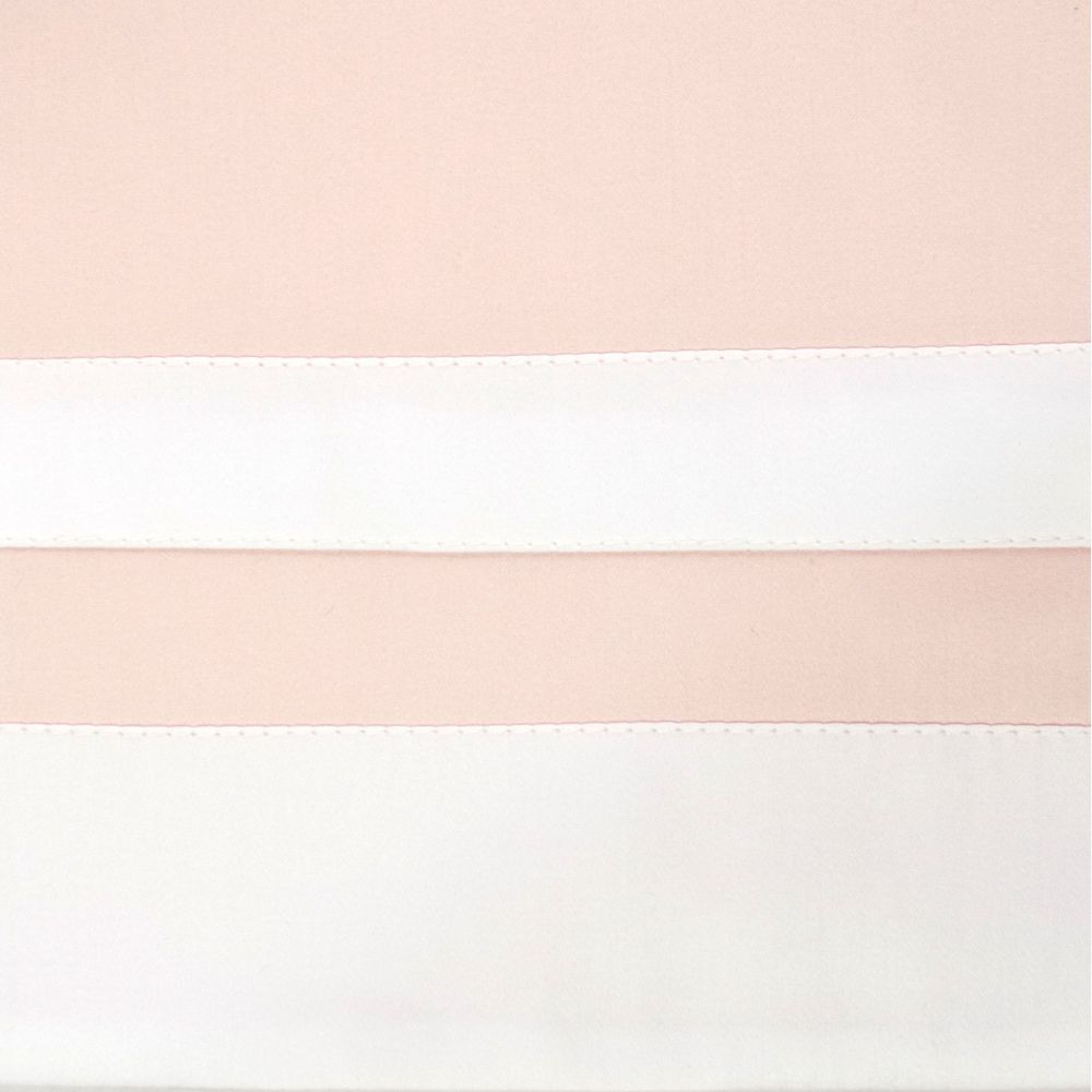 Home Treasures Linen EMSVY1KFLALPWH Savoy Kg / Ck Flat Sheet - Light Pink / White