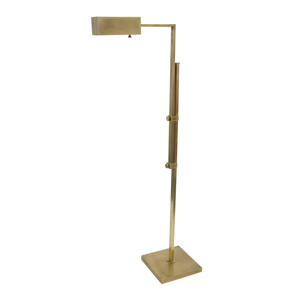 House of Troy AN600-AB Andover Adjustable Floor Lamp in Antique Brass