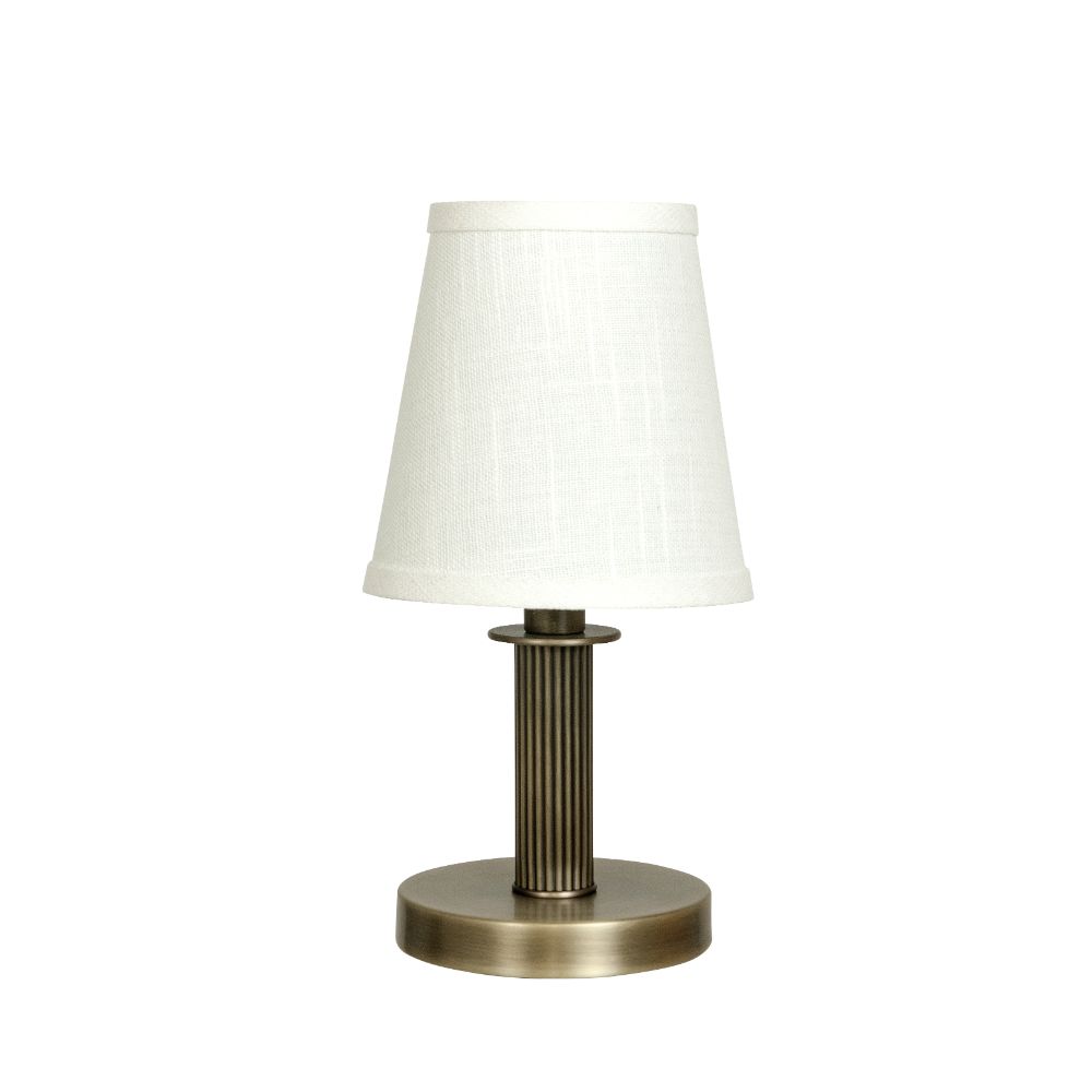 House of Troy B202-AB Bryson  Mini Reeded Column Antique Brass Accent Lamp