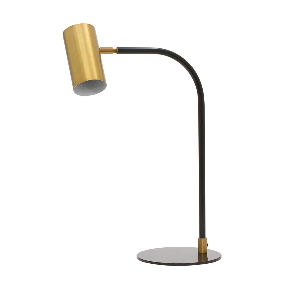 House of Troy C350-WB/BLK Cavendish LED Wall Table Lamp in Weathered Brass and Black