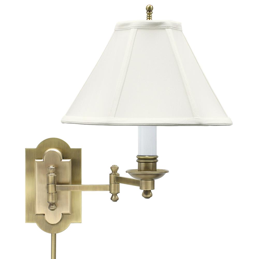 House of Troy CL225-AB Club Wall Swing Arm Lamp
