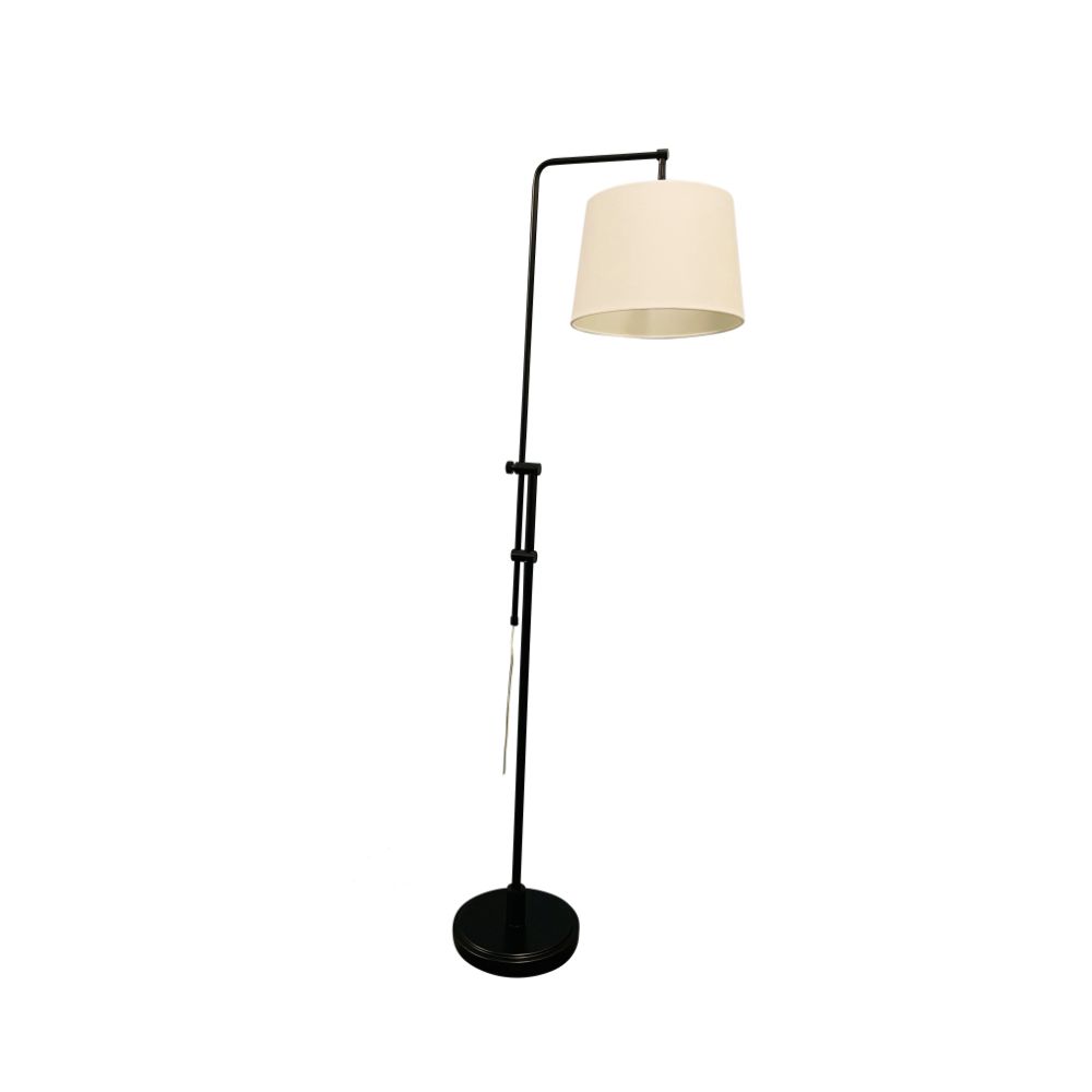 House of Troy CR700-BLK Crown Point Adjustable Downbridge Floor Lamp