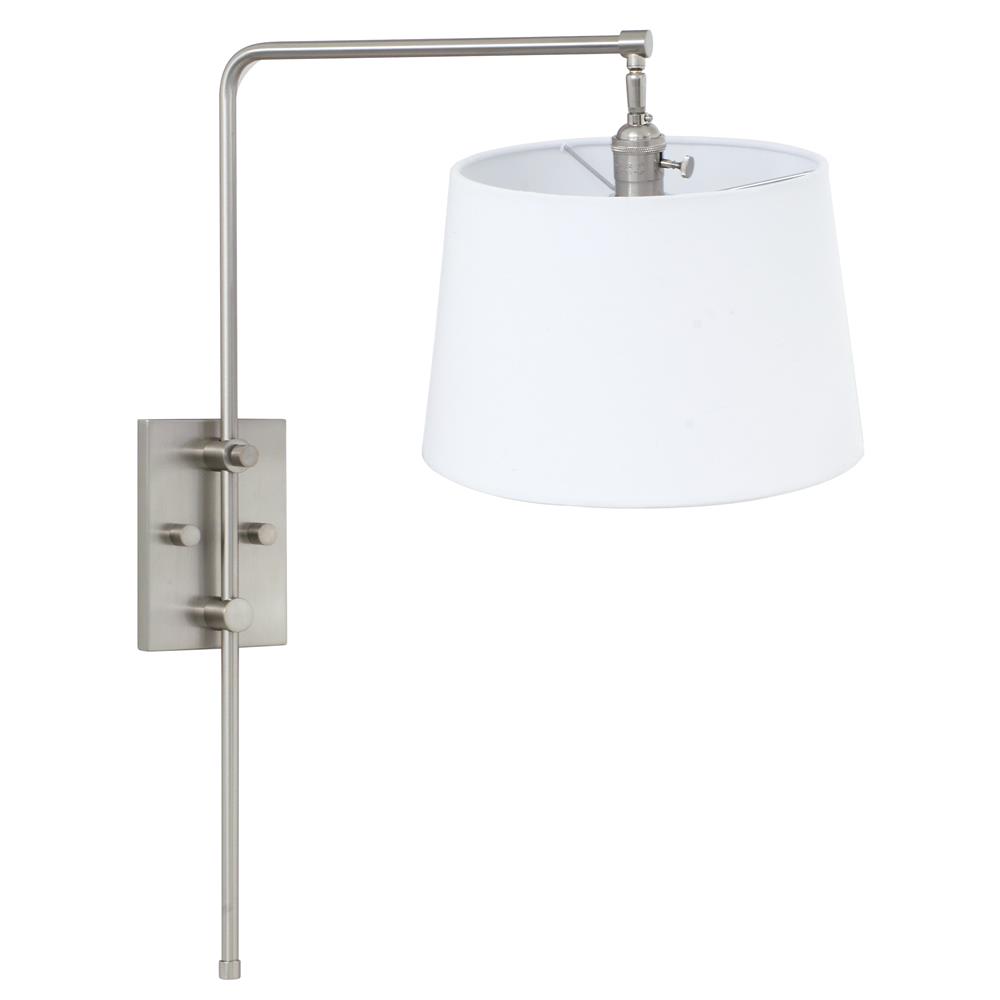 House of Troy CR725-SN Crown Point Adjustable Downbridge Wall Lamp