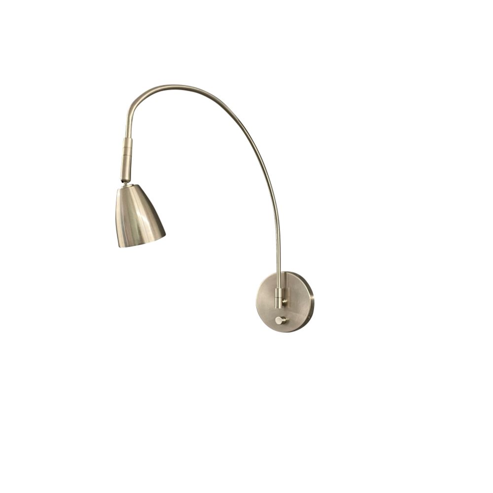 House of Troy DAALEDL-SN Advent Arch LED Satin Nickel Direct Wire Library Light (GU10LED Bulb)