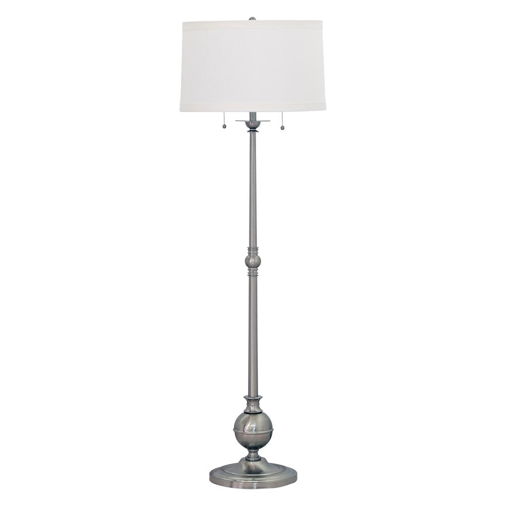 House of Troy E901-SN Essex 57" twin pull floor lamp in satin nickel
