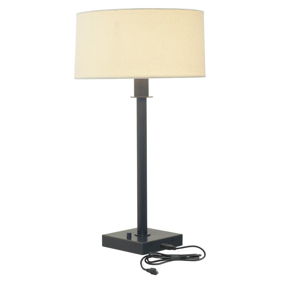 House of Troy FR750-OB Franklin Table Lamp with Full Range Dimmer and USB Port