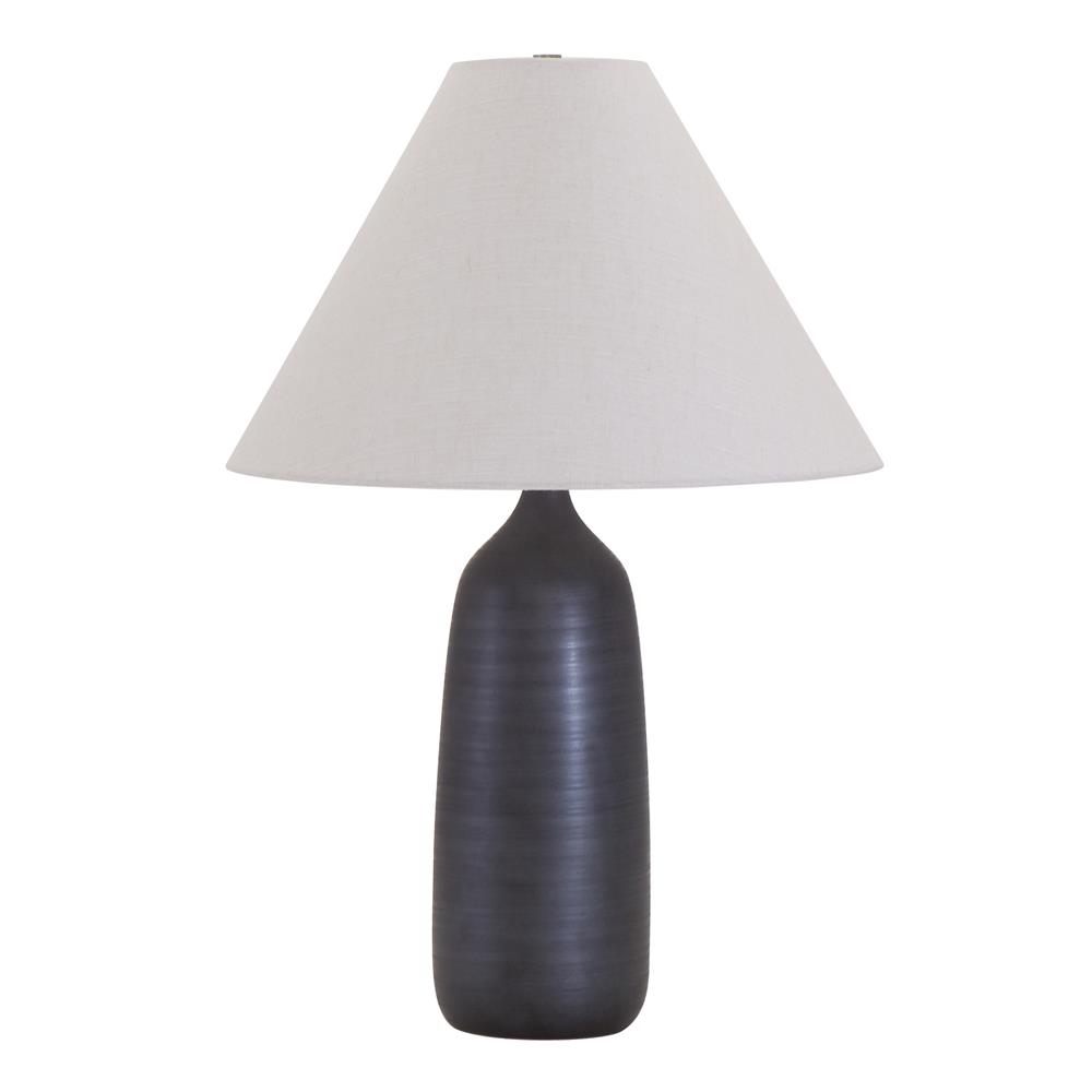House of Troy GS100-BG Scatchard 25" Stoneware Table Lamp in Blue Gloss