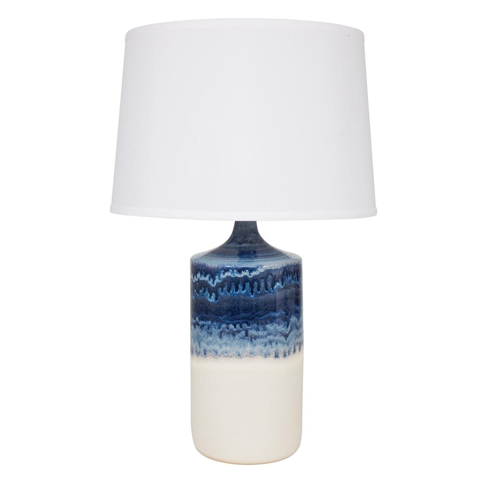 House of Troy GS110-DWM Scatchard Table Lamp in Decorated White Matte