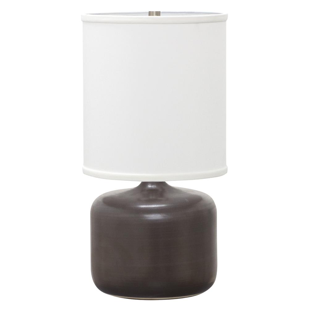 House of Troy GS120-BR Scatchard 19.5" Stoneware Table Lamp in Brown Gloss