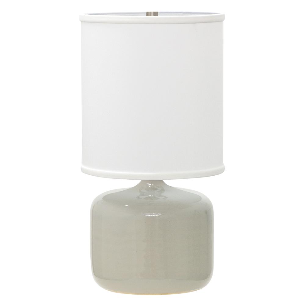 House of Troy GS120-OT Scatchard 19.5" Stoneware Table Lamp in Oatmeal