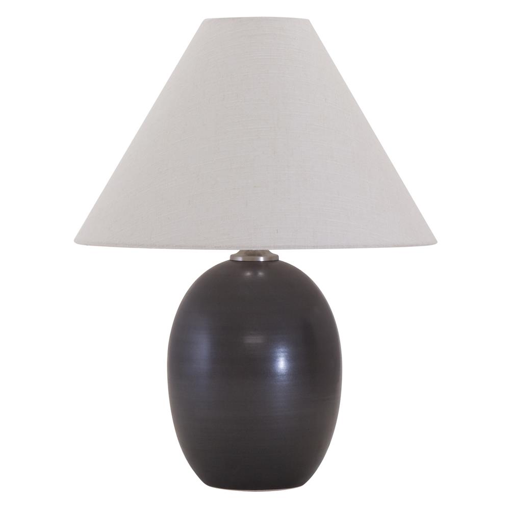House of Troy GS140-BR Scatchard 22.5" Stoneware Table Lamp in Brown Gloss