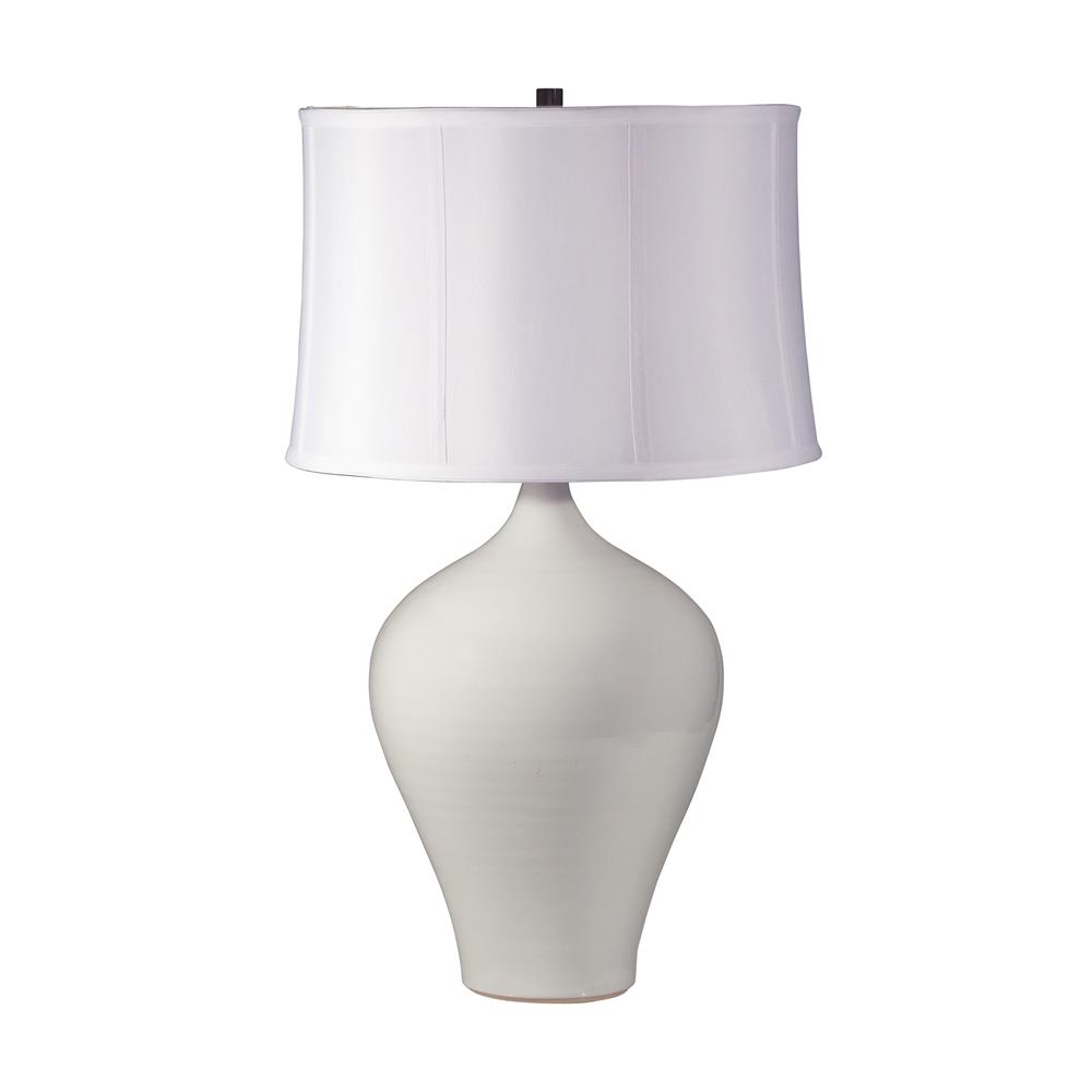 House of Troy GS160-OT Scatchard 25" Stoneware Table Lamp in Oatmeal