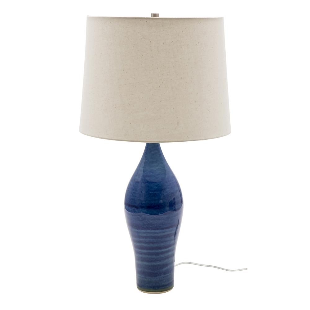 House of Troy GS170-BG 27" Scatchard Table Lamp in Blue Gloss