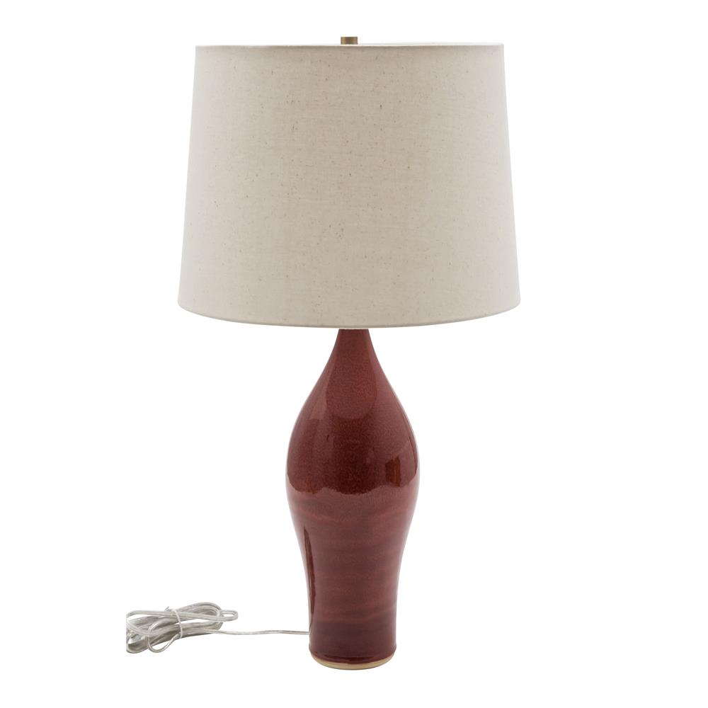 House of Troy GS170-IR Scatchard 27" Stoneware Table Lamp in Iron Red