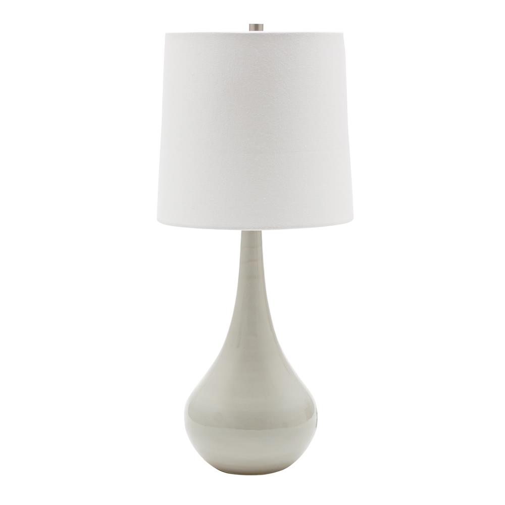 House of Troy GS180-GM Scatchard 22.5" Stoneware Table Lamp in Green Matte