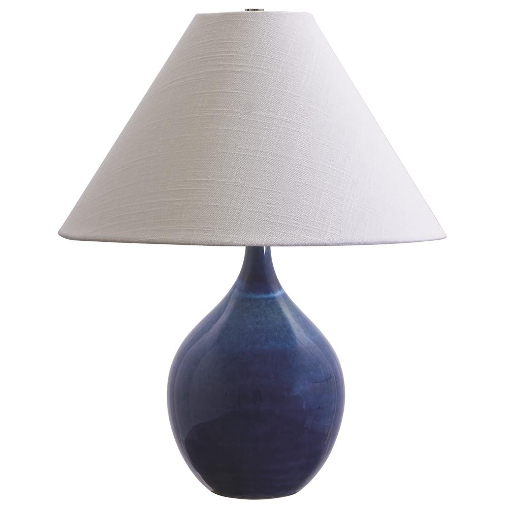 House of Troy GS200-GM Scatchard 19" Stoneware Accent Lamp in Green Matte