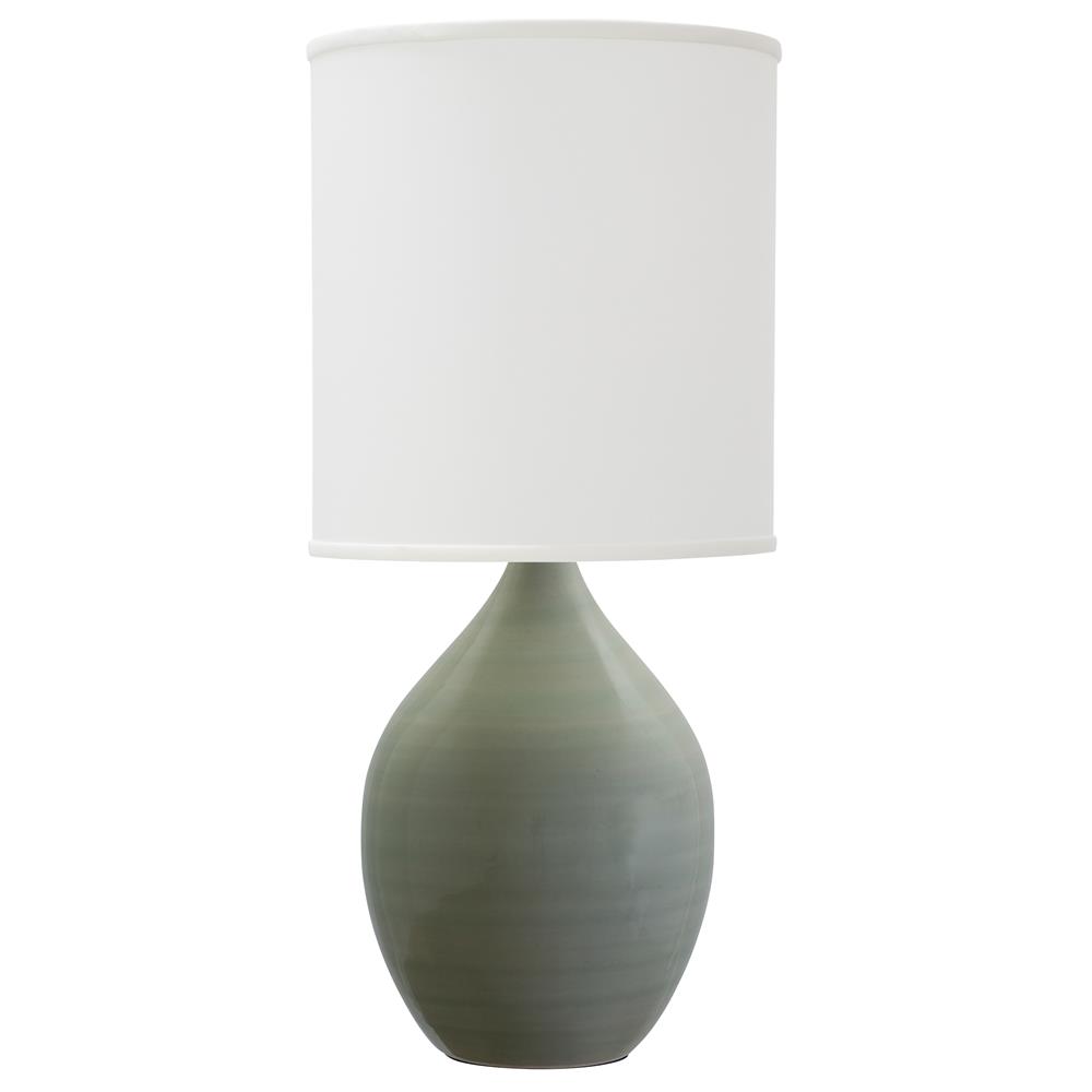 House of Troy GS201-CG Scatchard 20.5" Stoneware Table Lamp in Celadon