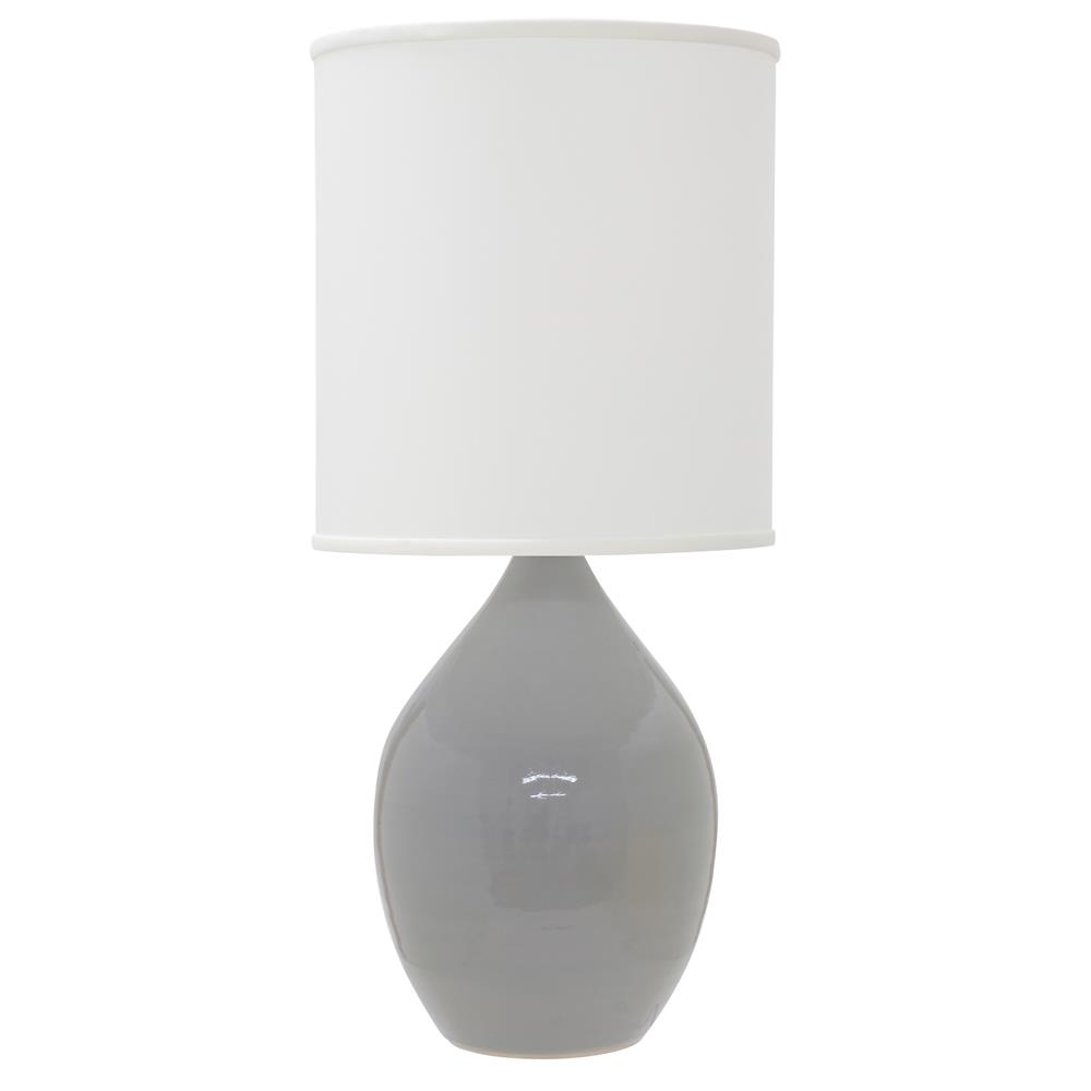 House of Troy GS201-GG Scatchard 20.5" Stoneware Table Lamp in Gray Gloss