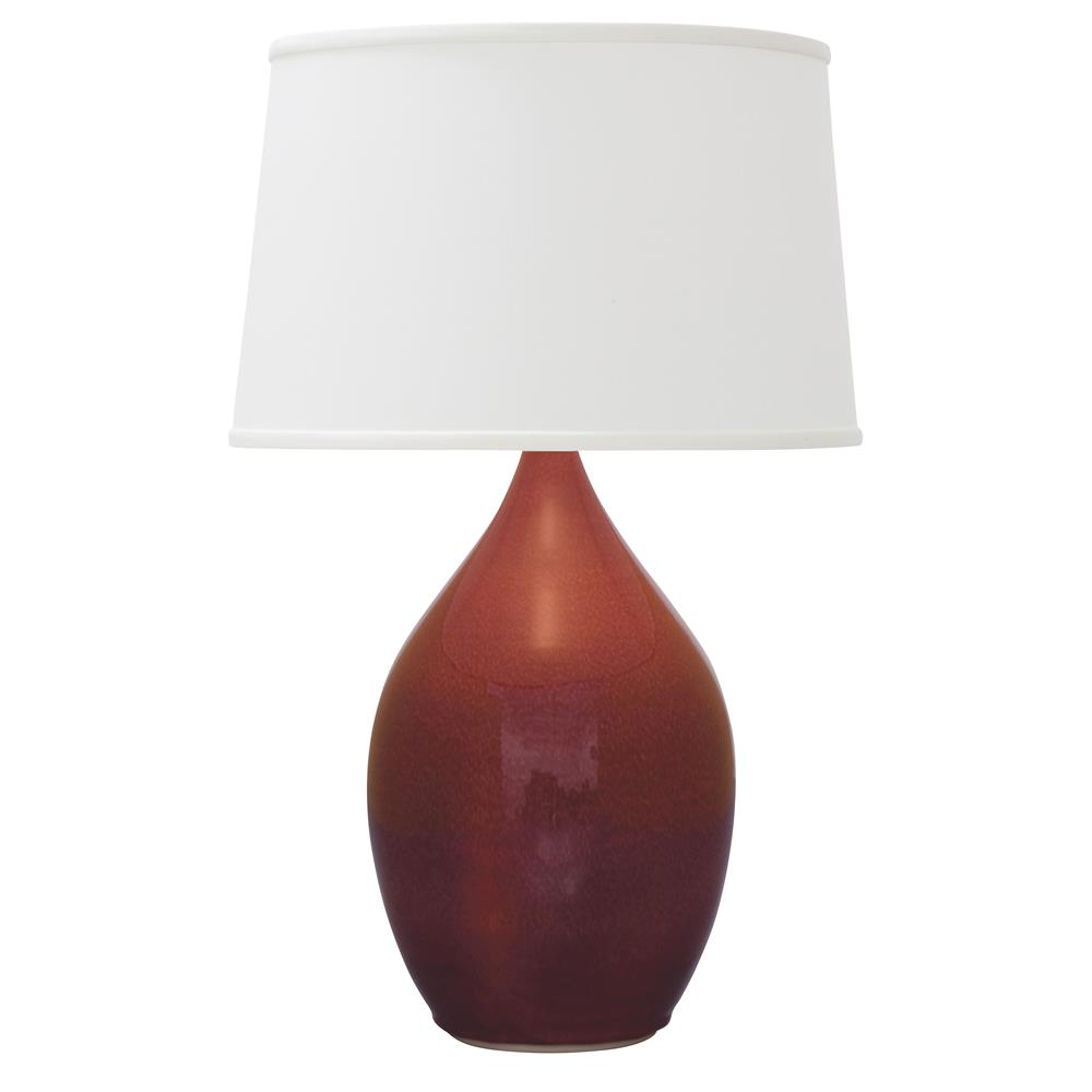 House of Troy GS202-CR Scatchard 18.5" Stoneware Table Lamp in Crimson Red