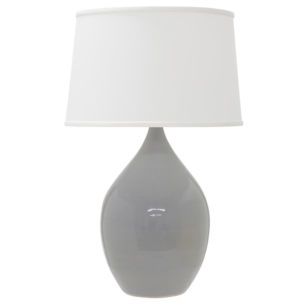 House of Troy GS202-GG Scatchard 18.5" Stoneware Table Lamp in Gray Gloss