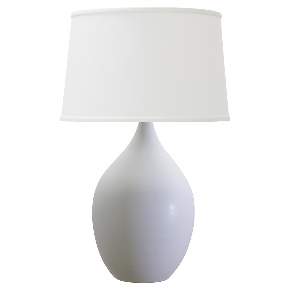 House of Troy GS202-WM Scatchard 18.5" Stoneware Table Lamp in White Matte