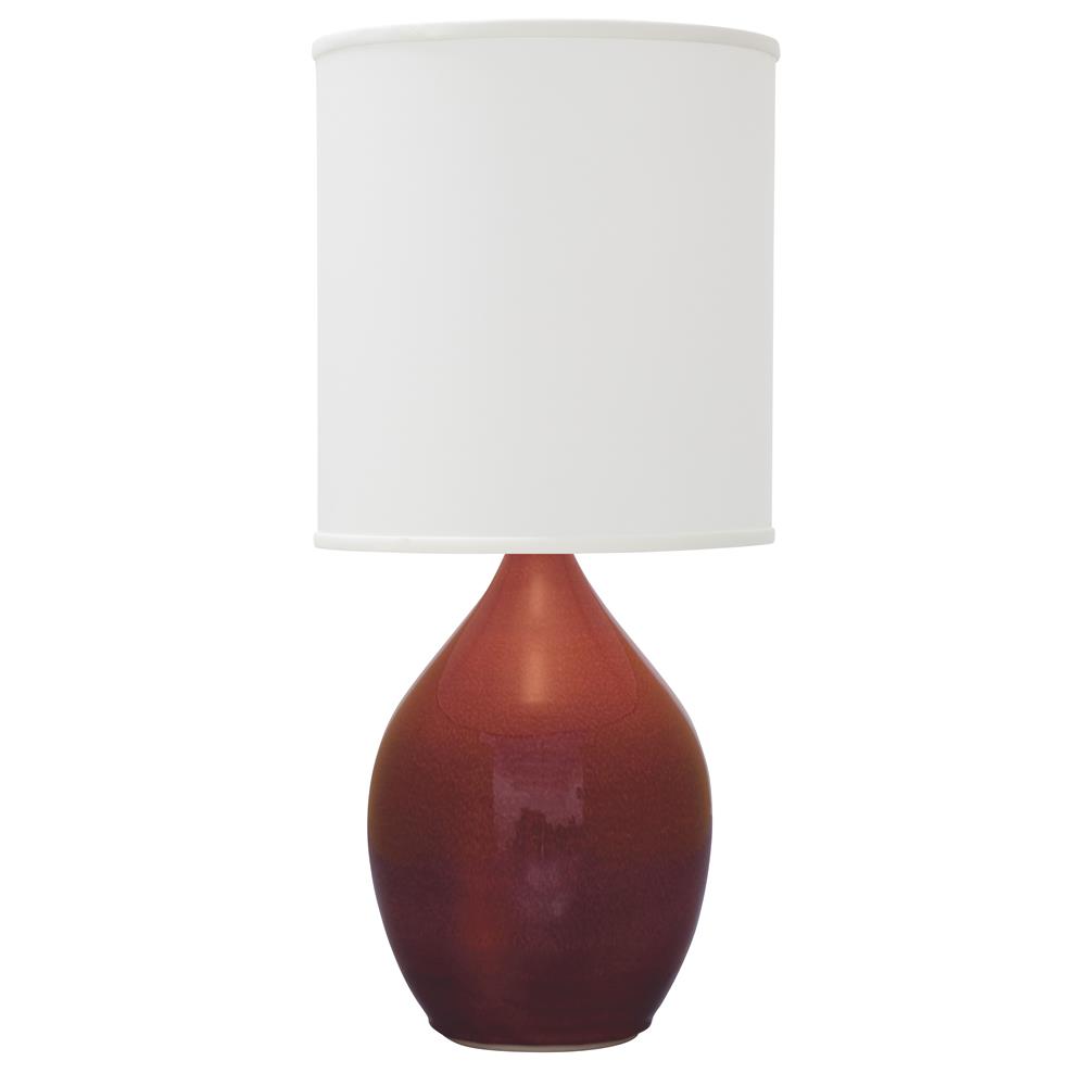 House of Troy GS401-CR Scatchard 30" Stoneware Table Lamp in Crimson Red