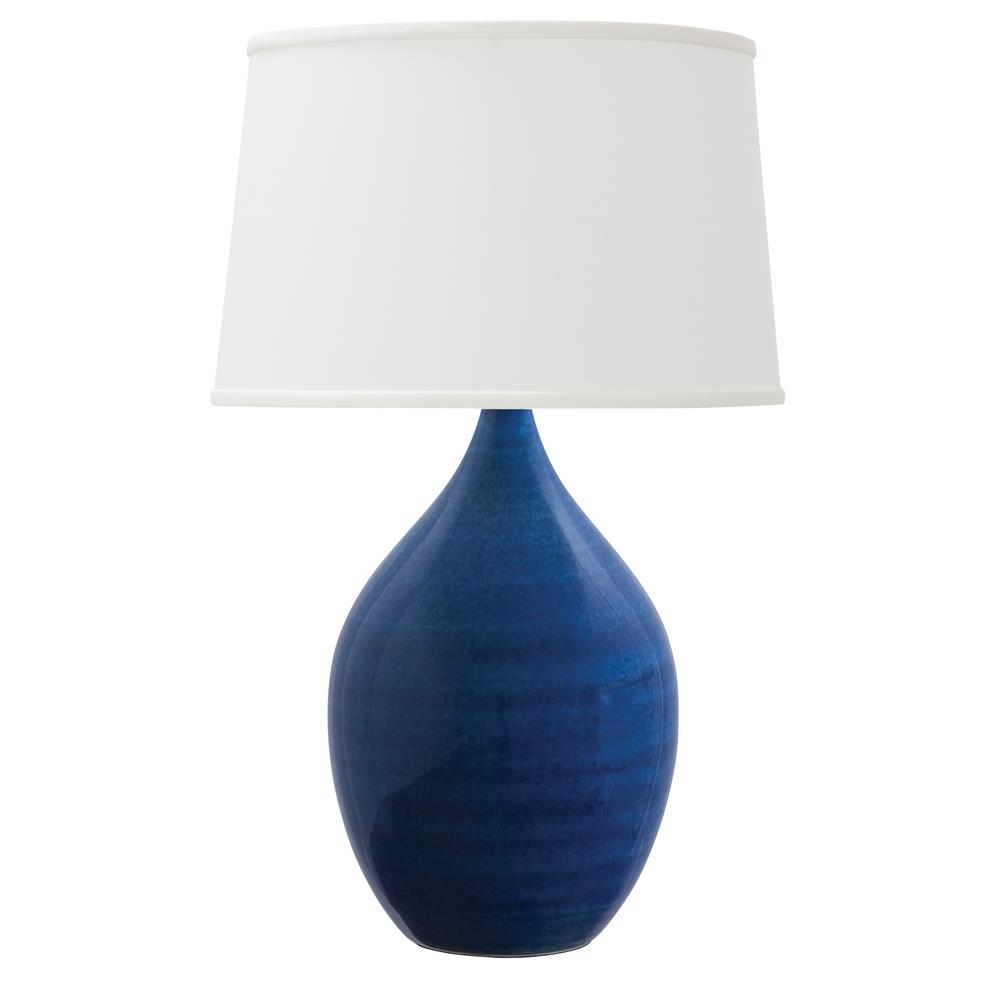 House of Troy GS402-BG Scatchard 24.5" Stoneware Table Lamp in Blue Gloss