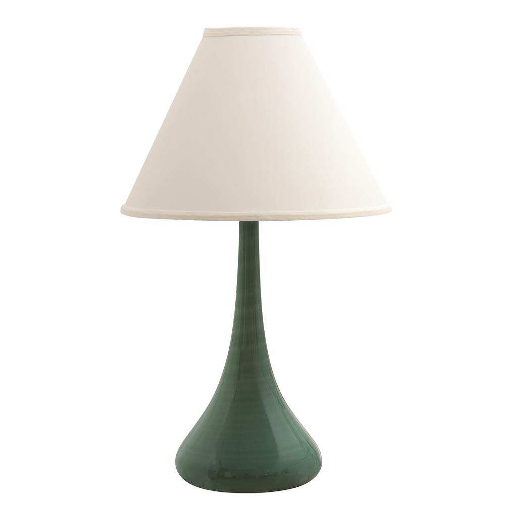 House of Troy GS801-GM Scatchard 26" Stoneware Table Lamp in Green Matte