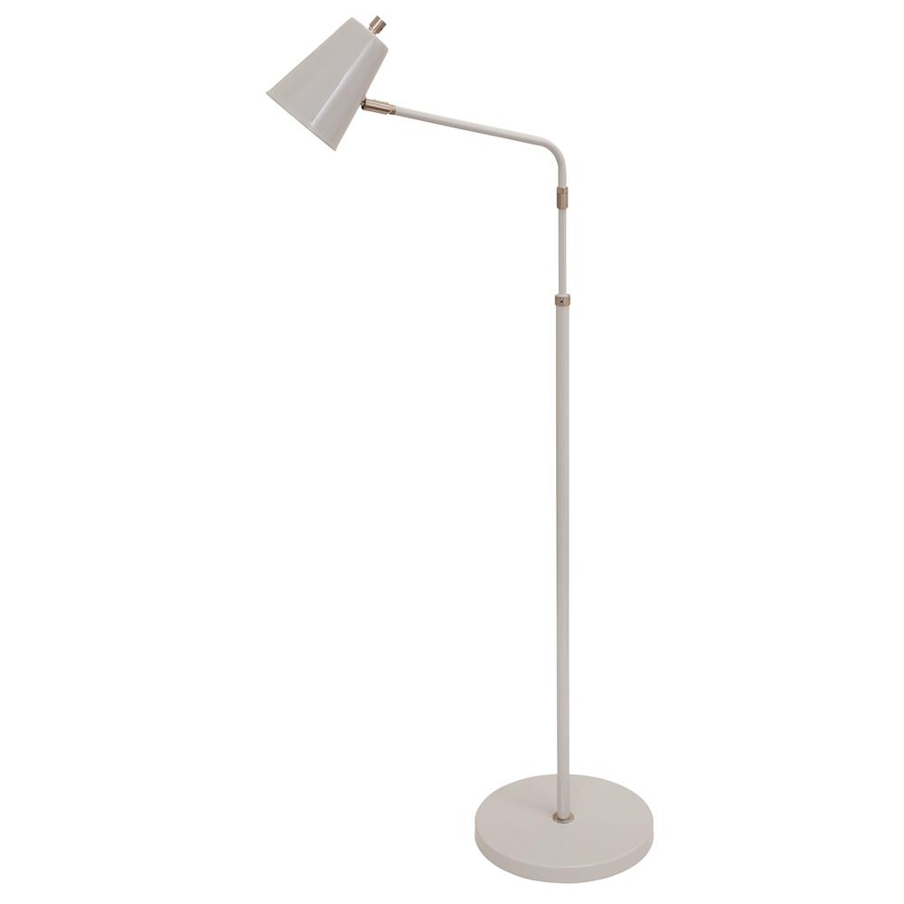 House of Troy K100-GR Kirby LED adjustable floor lamp in gray with satin nickel accents