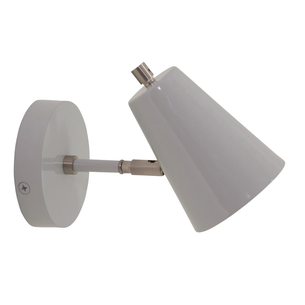 House of Troy K175-GR Kirby LED wall lamp in gray with satin nickel accents