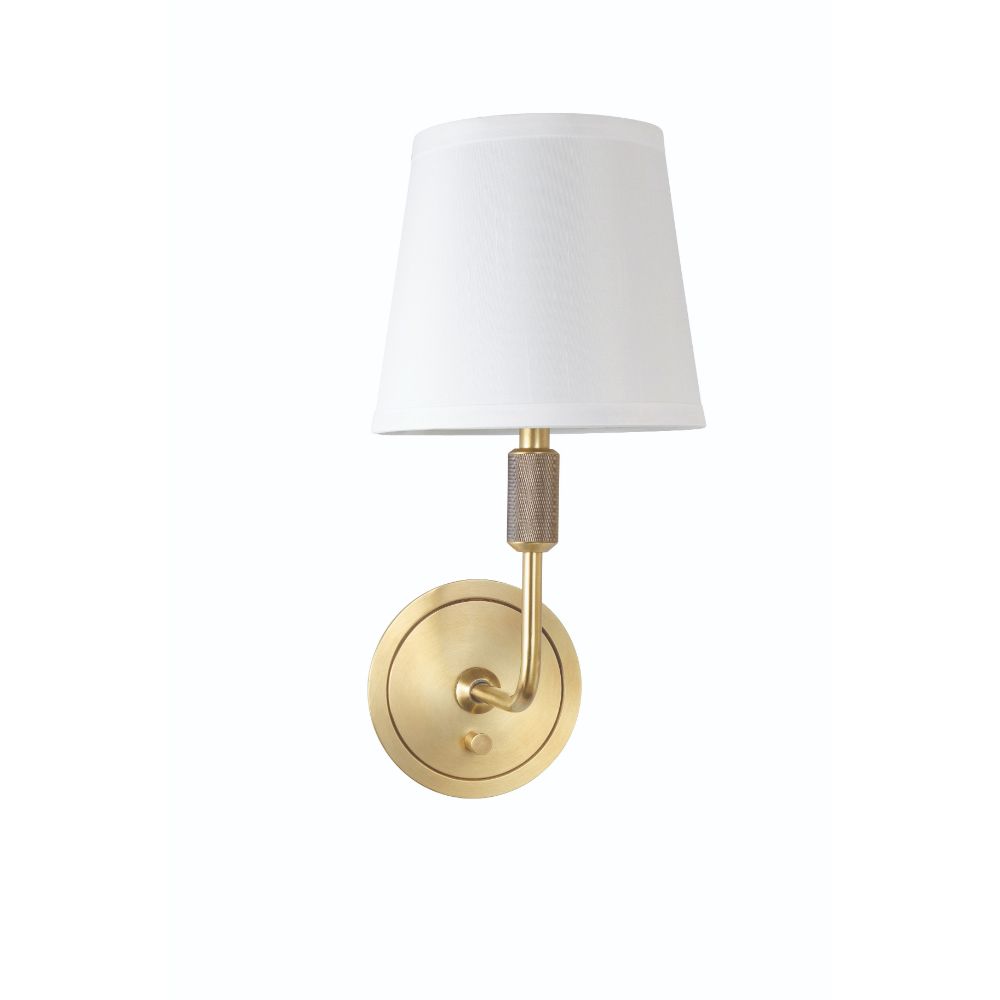 House of Troy KL325-BB Killington Brushed Brass Direct Wire Wall Lamp With Full Range Dimmer