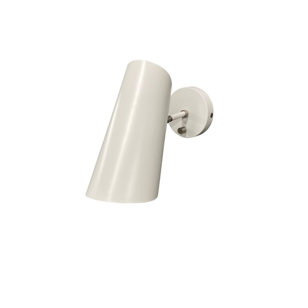 House of Troy L325-WTSN Logan White/Satin Nickel Wall Sconce with rolled shade