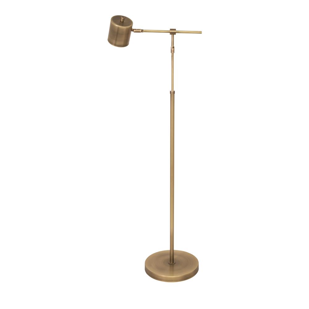 House of Troy MO200-AB Morris Adjustable LED Floor Lamp in Antique Brass