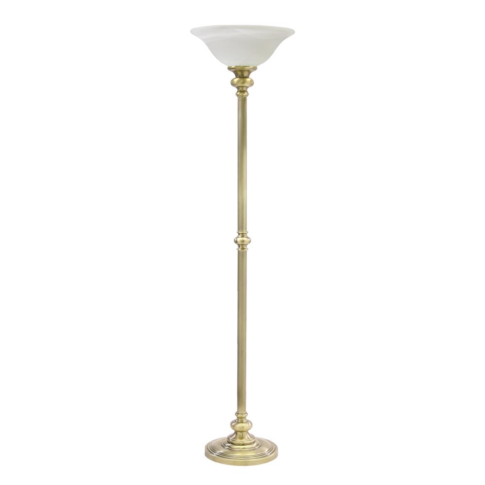 House of Troy N600-AB-O Newport Torchiere Floor Lamp