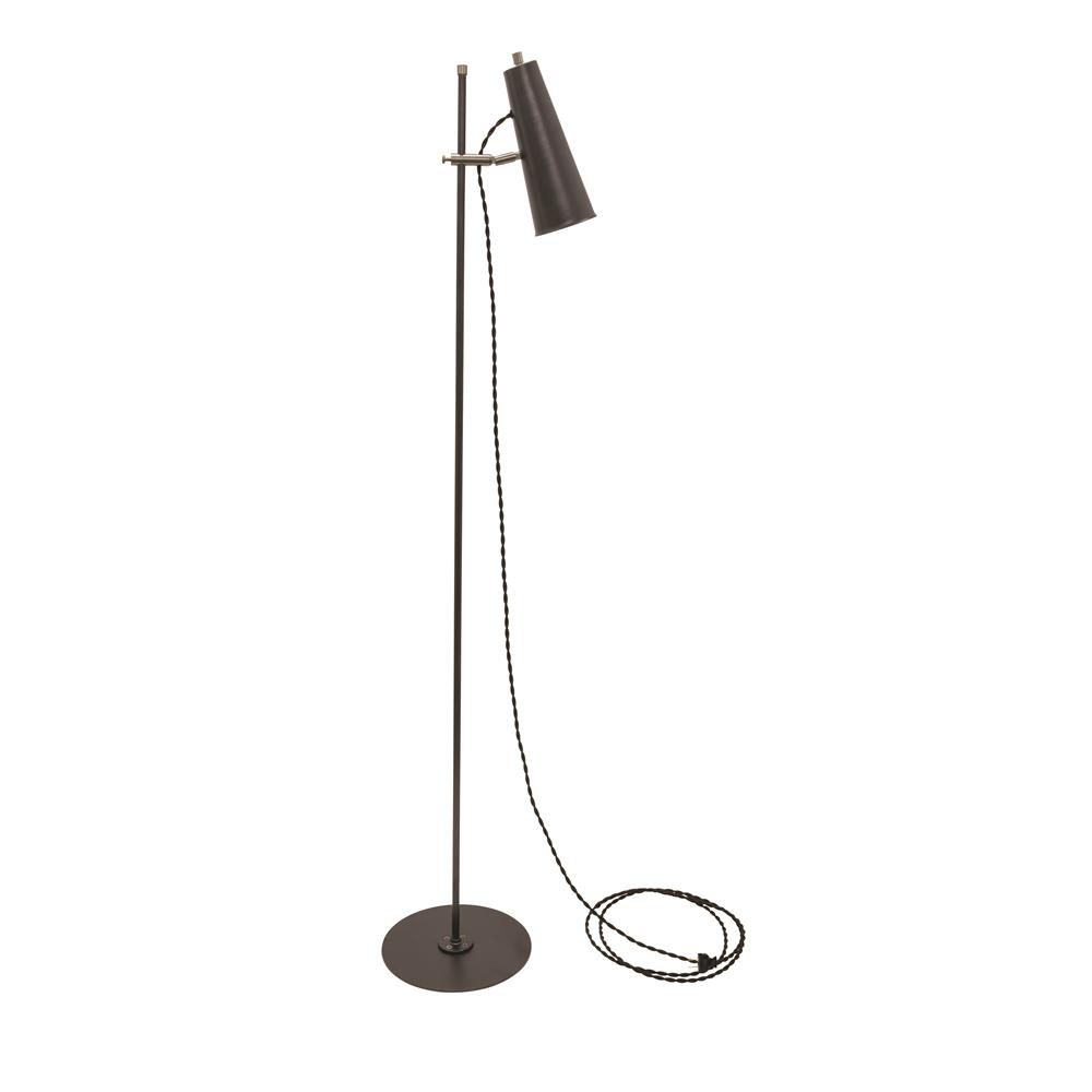House of Troy NOR300-GTSN Norton Adjustable LED Floor Lamp in Granite with Satin Nickel Accents