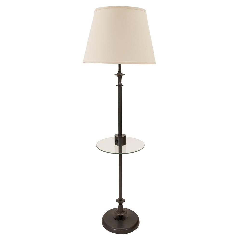 House of Troy RA302-OB Randolph Floor Lamp with Table and USB Port in Oil Rubbed Bronze